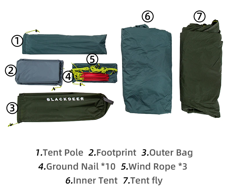 Cheap Goat Tents Blackdeer Archeos 1pro One Person Tent For Hiking Trekking 220*90cm Size 8.5mm Aluminum Pole Contain Footprint   